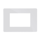 Comelit - Série One - Plaque blanche 3 modules, compatible BTicino Axolute