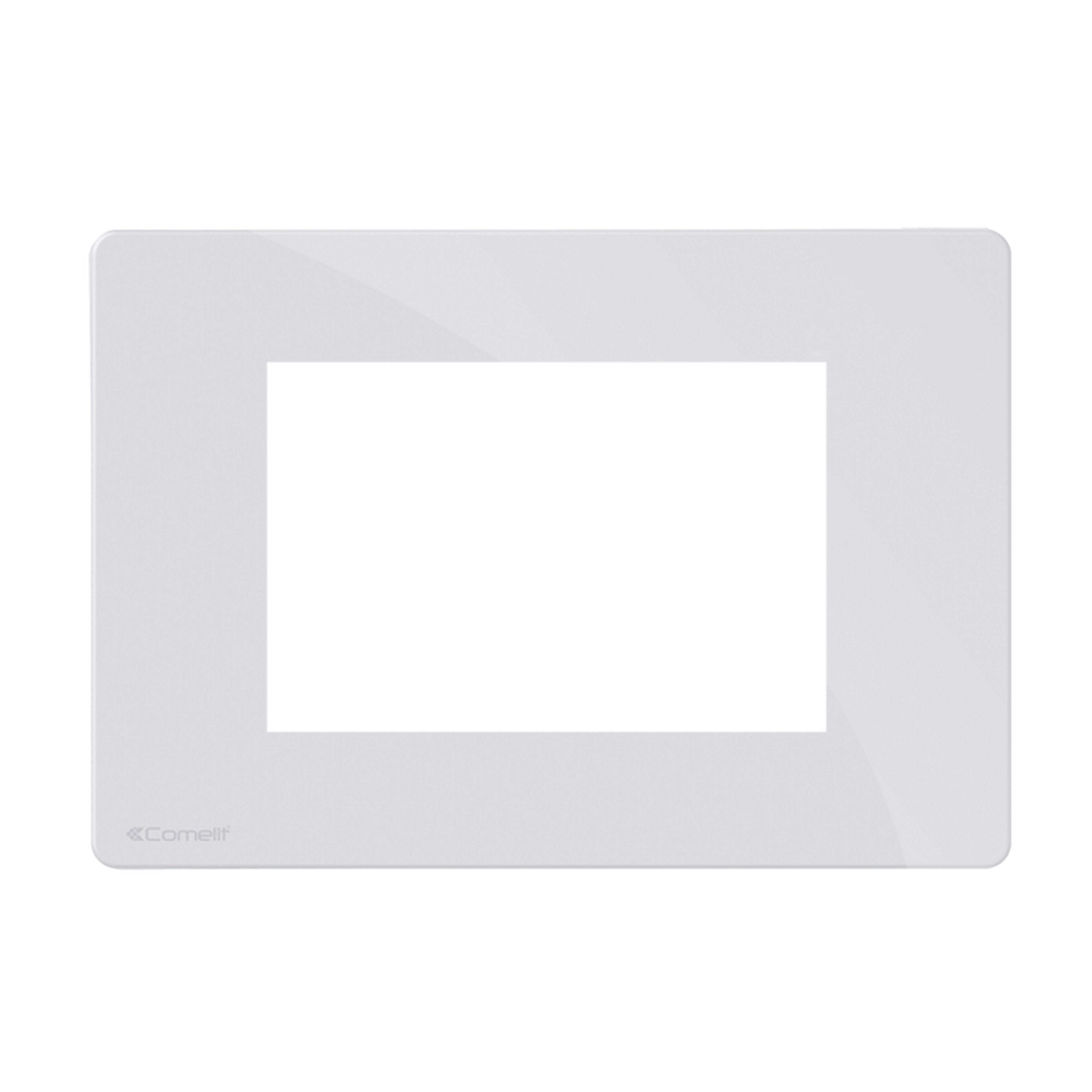 Comelit - Série One - Plaque blanche 3 modules, compatible BTicino Axolute