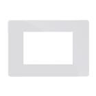 Comelit - Série One - Plaque blanche 3 modules, compatible BTicino Axolute