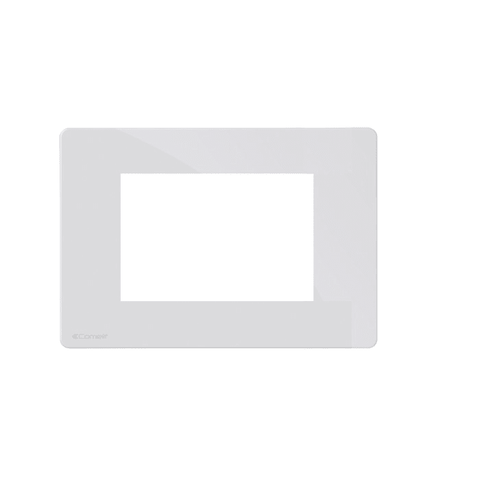 Comelit - Série One - Plaque blanche 4 modules, compatible BTicino Axolute
