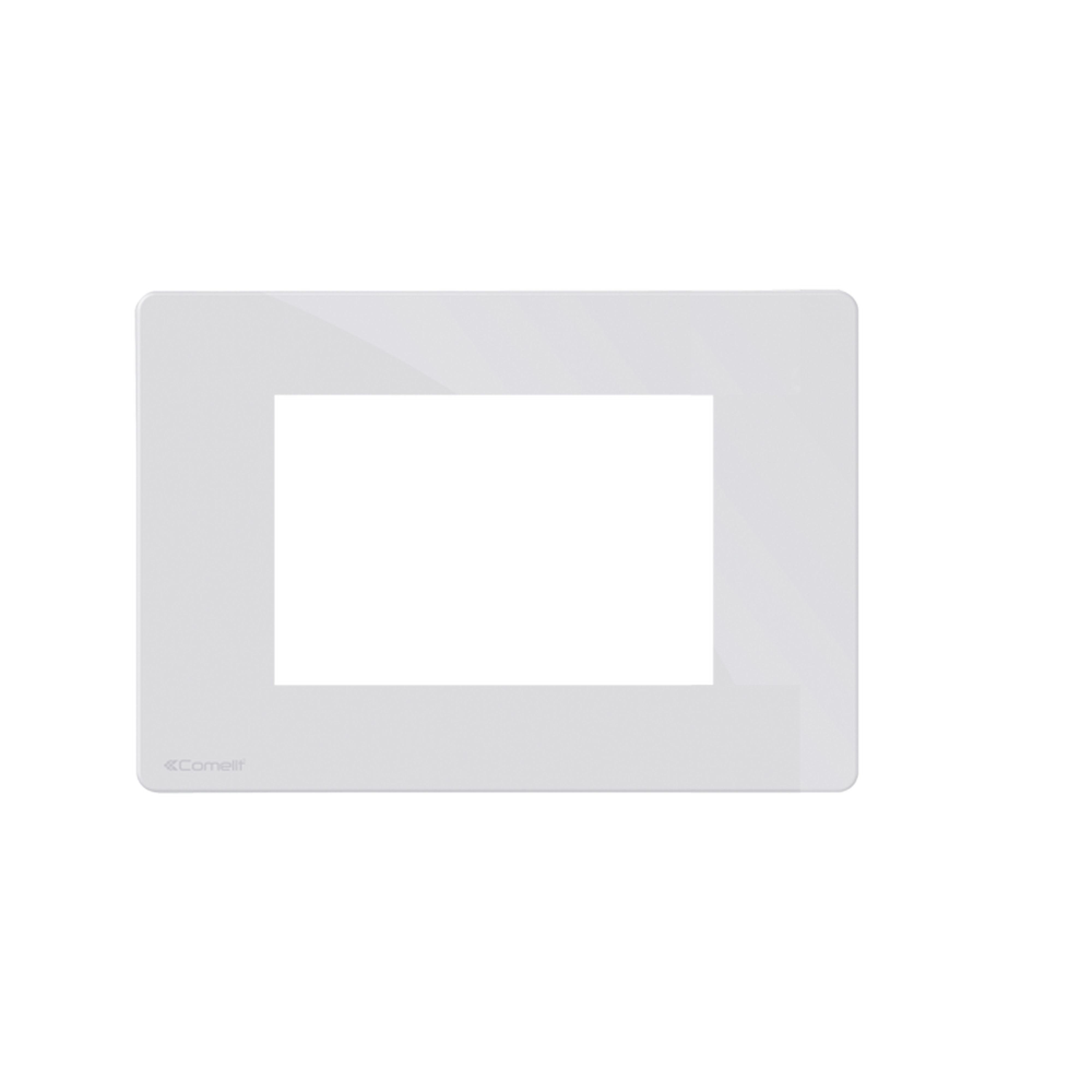 Comelit - Série One - Plaque blanche 4 modules, compatible BTicino Axolute