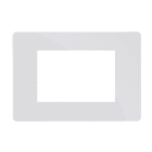 Comelit - Série One - Plaque blanche 3 modules, compatible BTicino Living Light