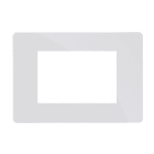 Comelit - Série One - Plaque blanche 3 modules, compatible BTicino Living Light