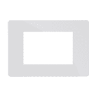 Comelit - Série One - Plaque blanche 3 modules, compatible Vimar Eikon