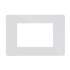 Comelit - Série One - Plaque blanche 3 modules, compatible Vimar Eikon