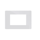 Comelit - Série One - Plaque blanche 4 modules, compatible Vimar Eikon/Plana