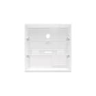 Comelit - Série Icona - Support mural blanc pour vidéophones, 136,6x141,6x13,8 mm