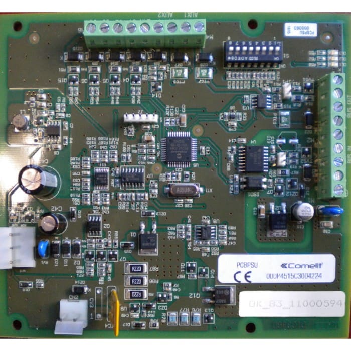 Comelit - Série Vedo - Carte gestion alimentation PSU15/25/50, 2 bus RS485 isolés, 4