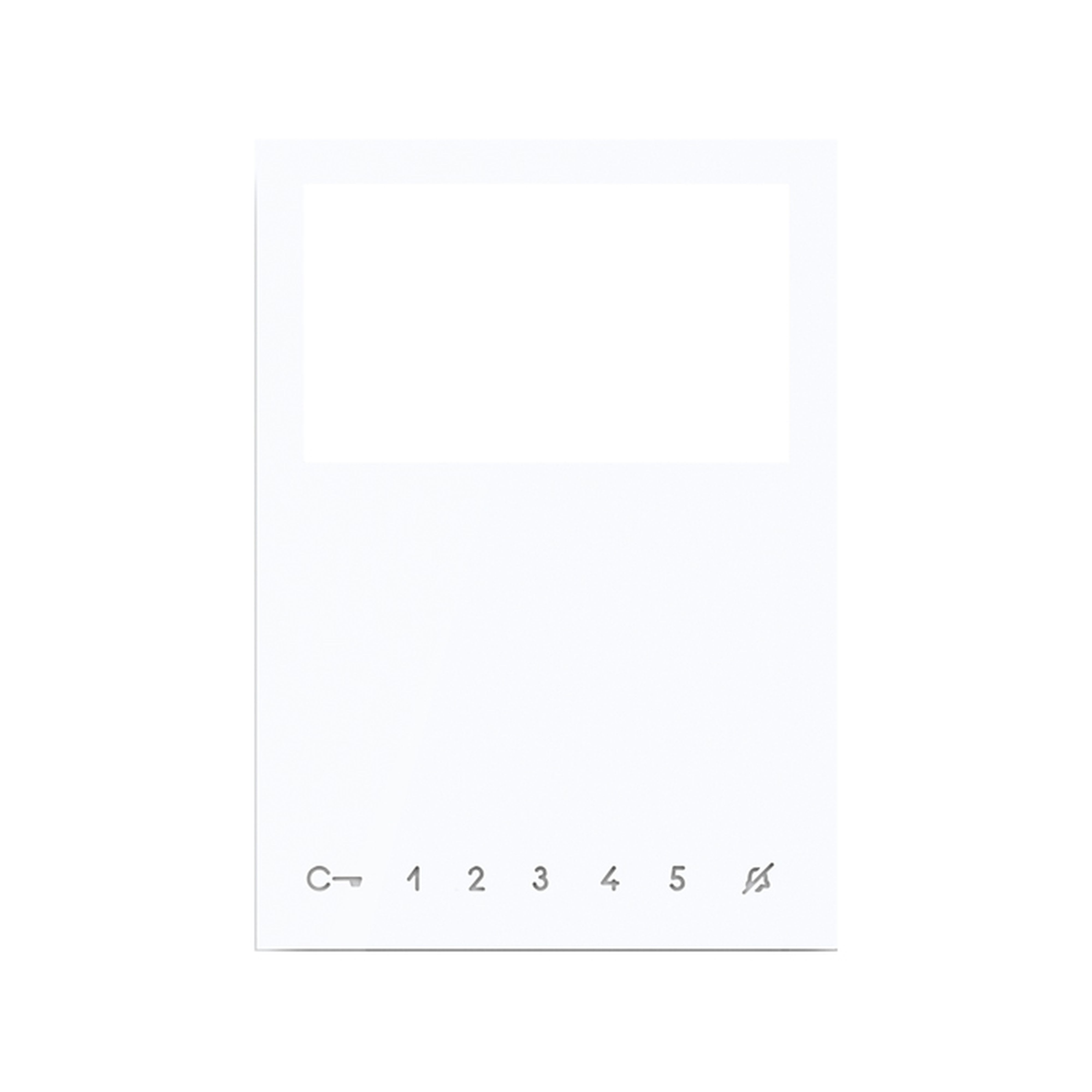 Comelit - KIT BOUTONS SUPPL.MONITEUR MINI MAINS LIBRES BLANC