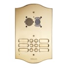 Comelit - Série Roma - Platine audio 22 boutons encastrée, laiton PVD 3 mm, Ikall