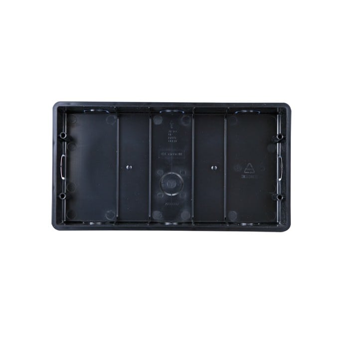 Comelit - Série Maxi - Boîtier encastré pour vidéophone, plastique ABS noir, 212x115x50 mm