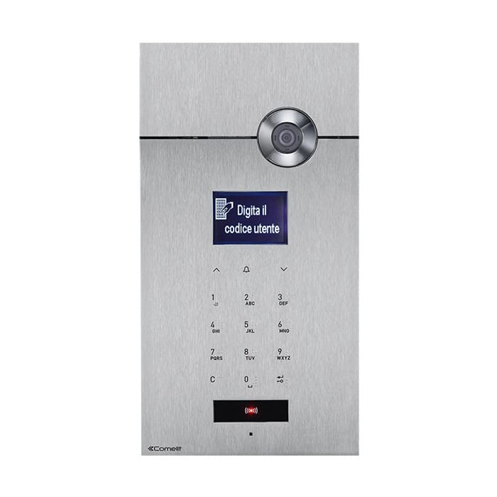 Comelit - Série 3one6 - Platine vidéo HD inox AISI 316, 15 boutons, écran LCD, IK08
