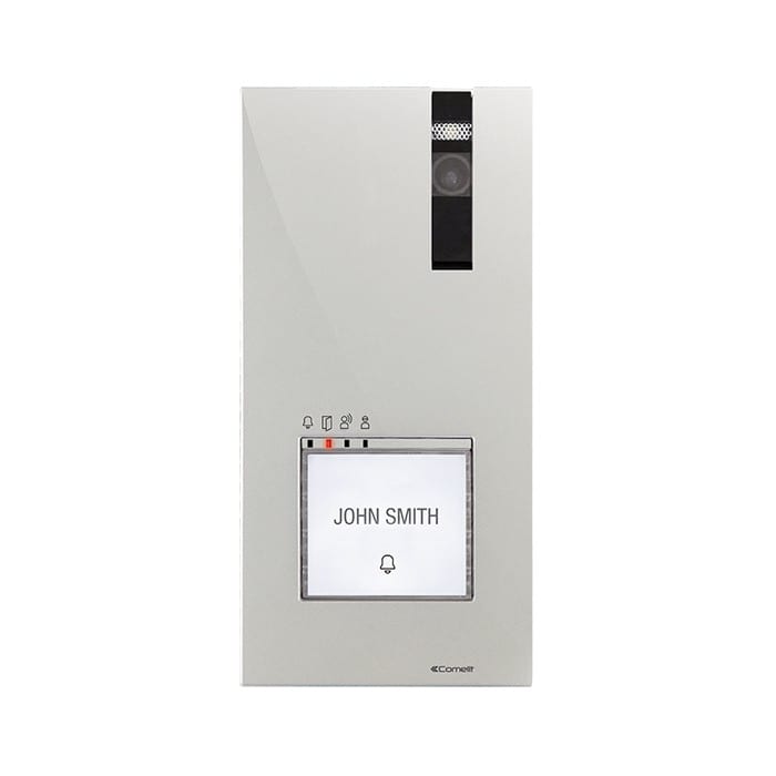 Comelit - Série Quadra - Kit vidéophone extérieur Simplebus 2, aluminium, caméra