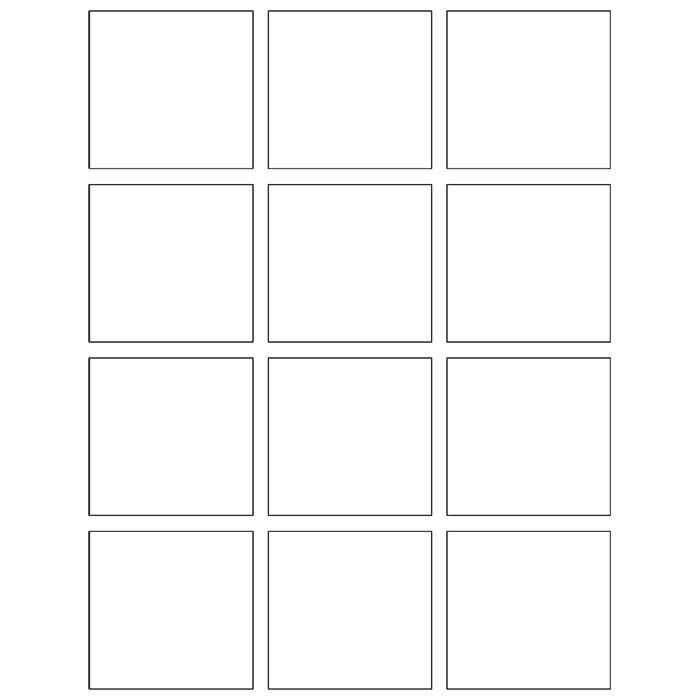 Comelit - Feuilles d?étiquettes Quadra boutons, kit 10 feuilles (7+2+1)
