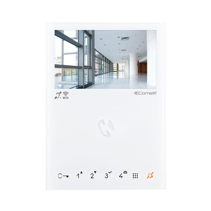 Comelit - Mini Wi-Fi - Moniteur 4,3" 16:9, mains libres, Wi-Fi, 7 boutons tactiles