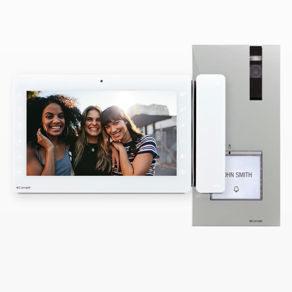 Comelit - Série Maxi - Kit vidéo maison avec poste Quadra et écran 7" Wi-Fi inclus
