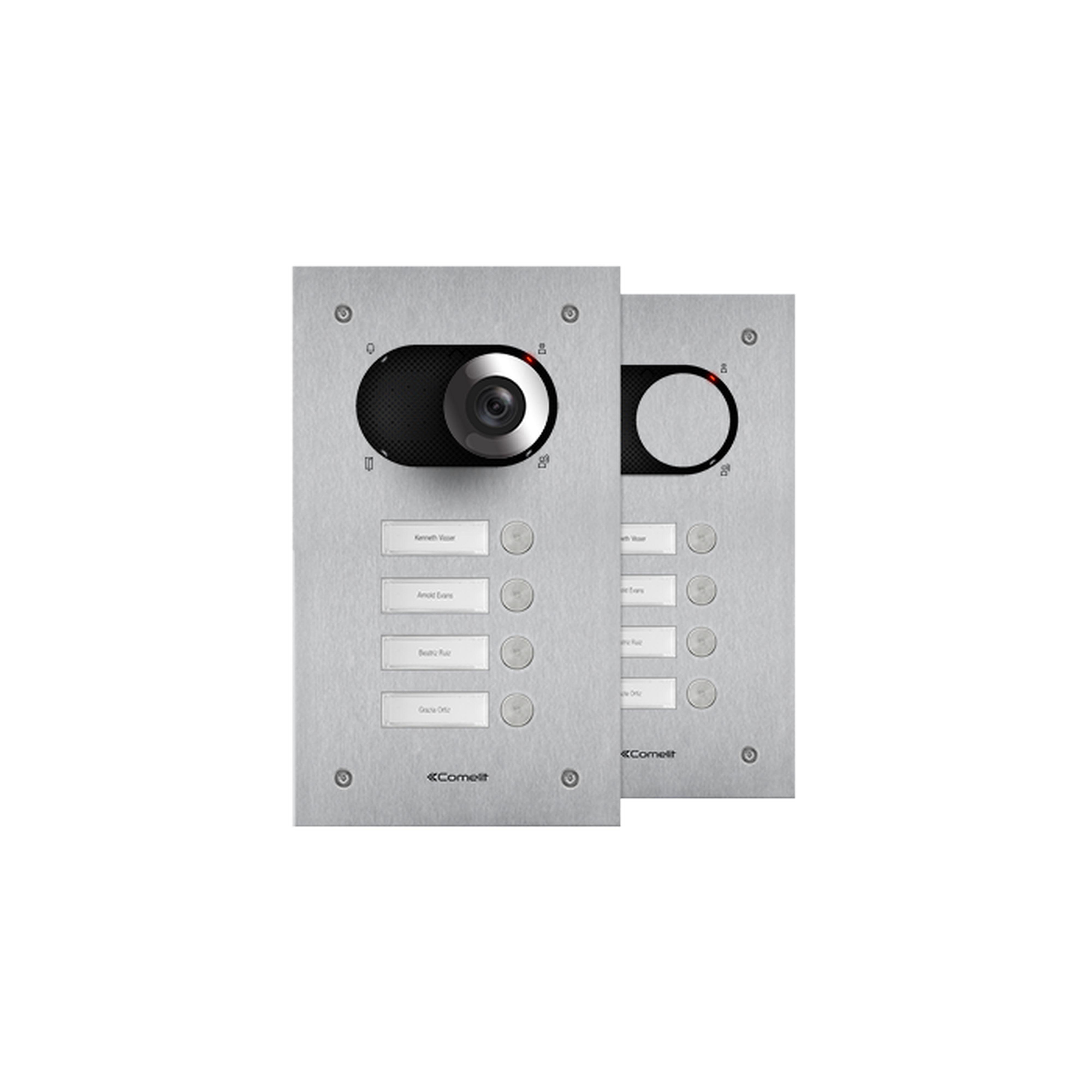 Comelit - Façade Switch inox 4 Boutons