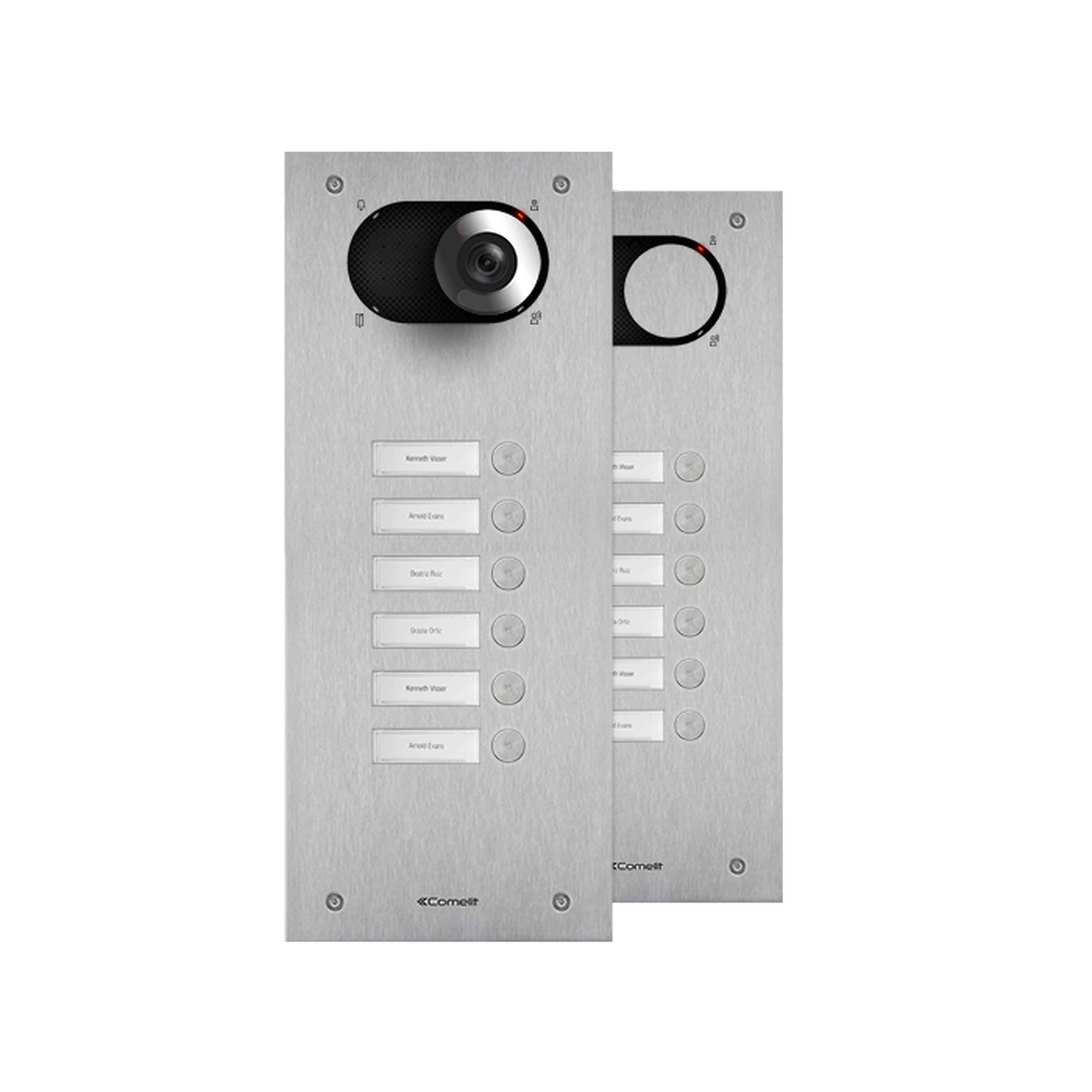 Comelit - Façade Switch inox 6 Boutons
