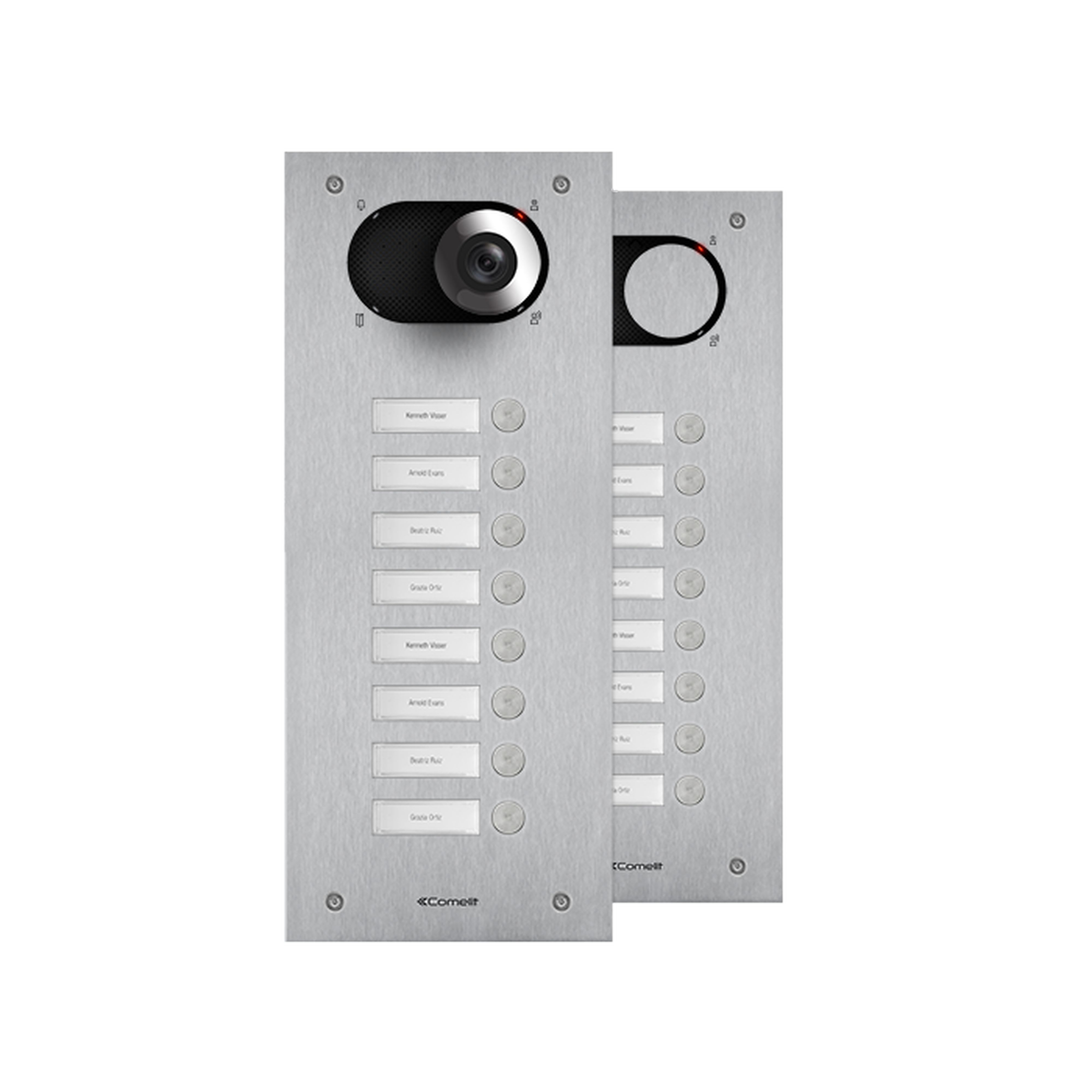 Comelit - Façade Switch inox 8 Boutons