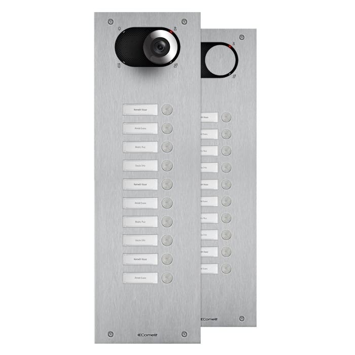Comelit - Série Switch - 10 boutons avant, acier inox AISI 316, LED, IK08