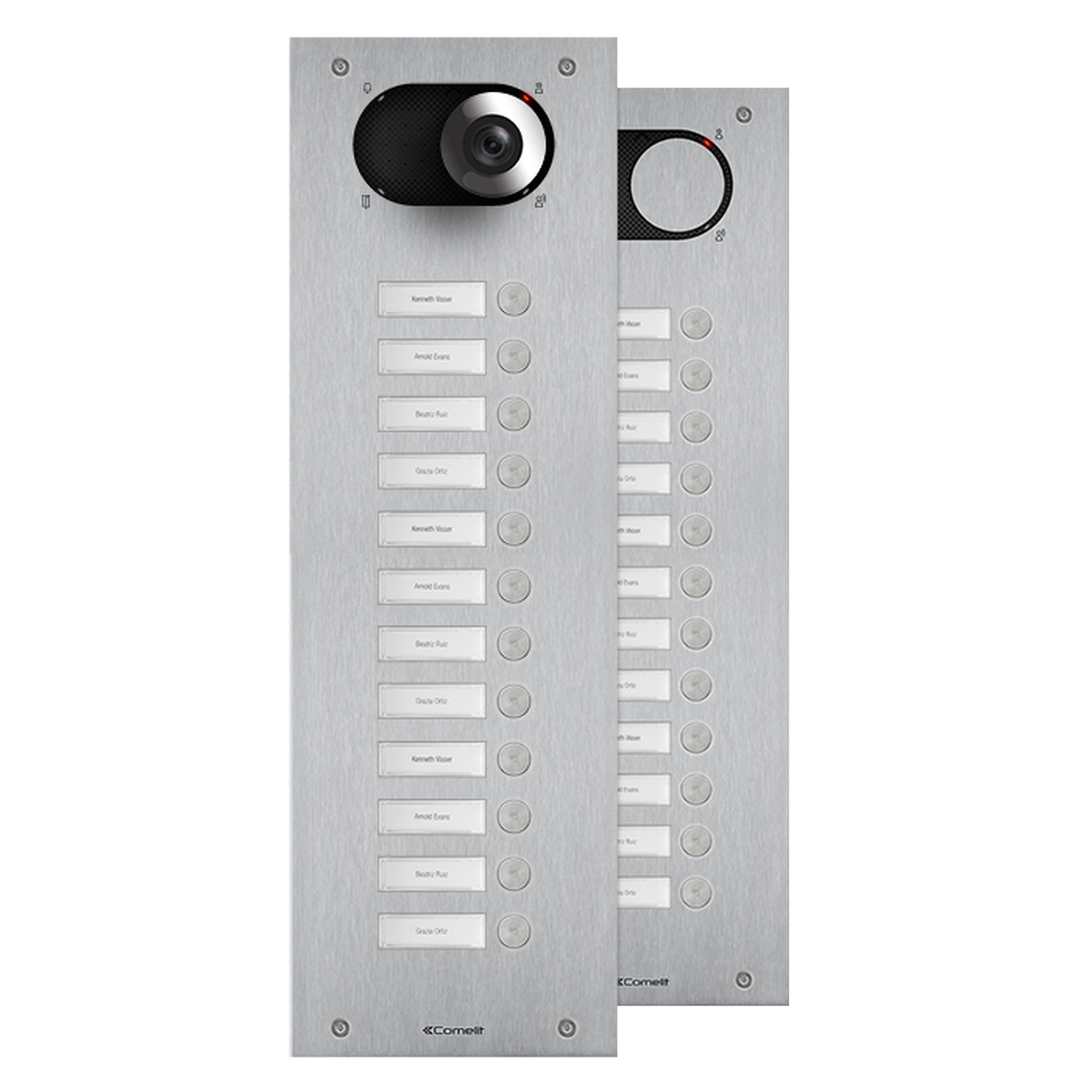 Comelit - Façade Switch inox 12 Boutons