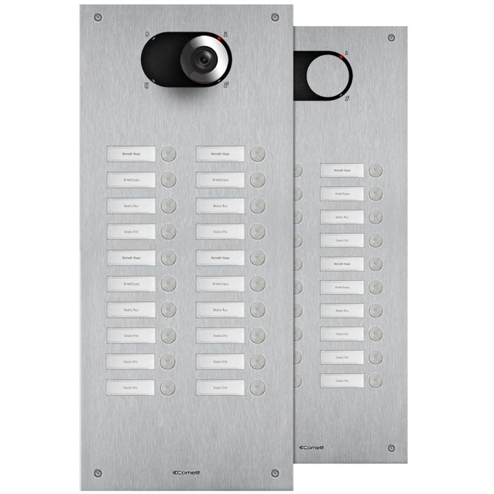 Comelit - Série Switch - Panneau 20 boutons 2 colonnes, AISI 316, LED, IK08