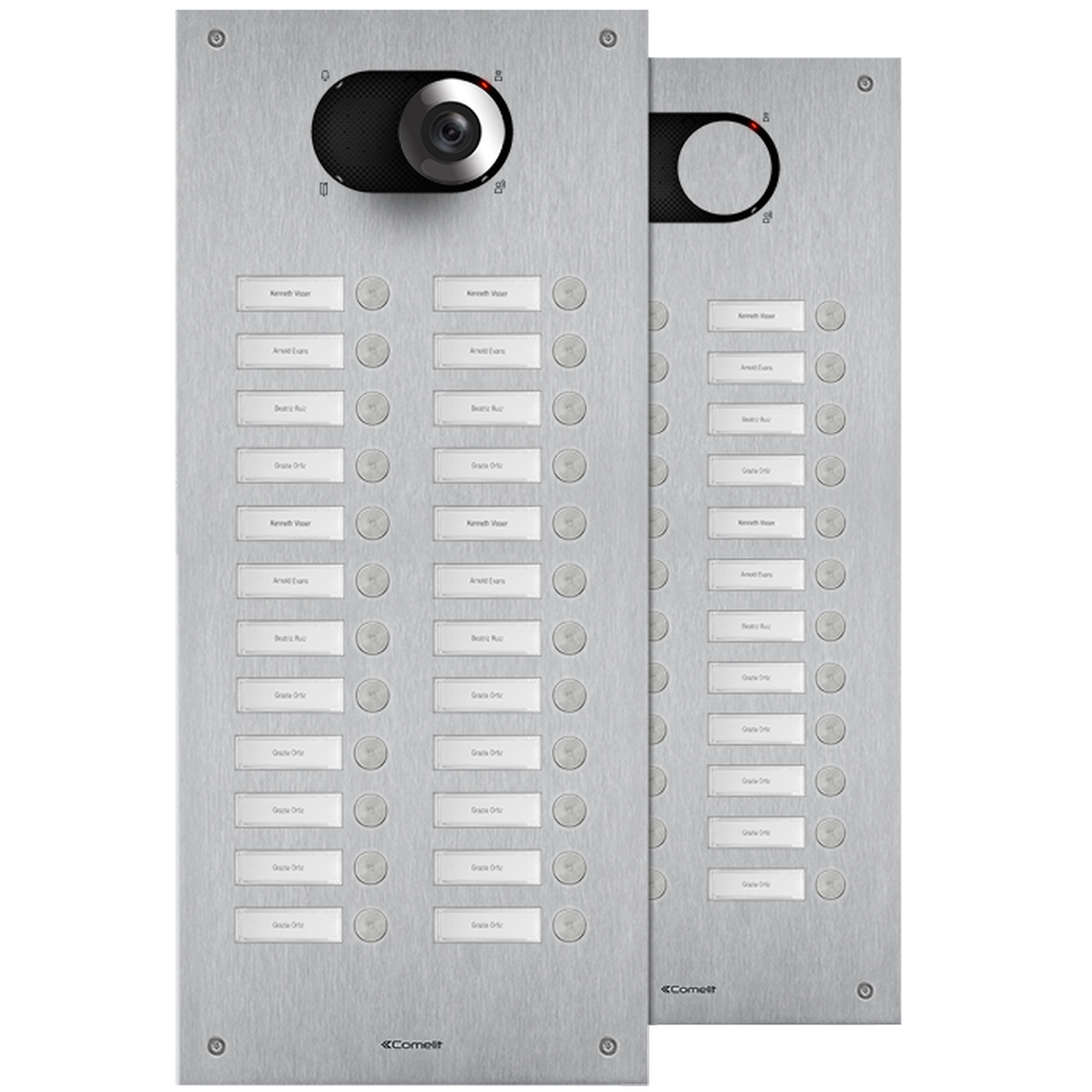 Comelit - Façade Switch inox 24 Boutons - 2 colonnes