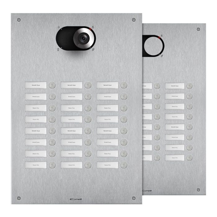 Comelit - Série Switch - Panneau 24 boutons 3 colonnes, AISI 316, LED, IK08