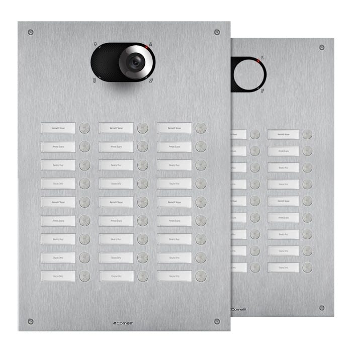 Comelit - Série Switch - 27 boutons, 3 colonnes, AISI 316, LED, IK08