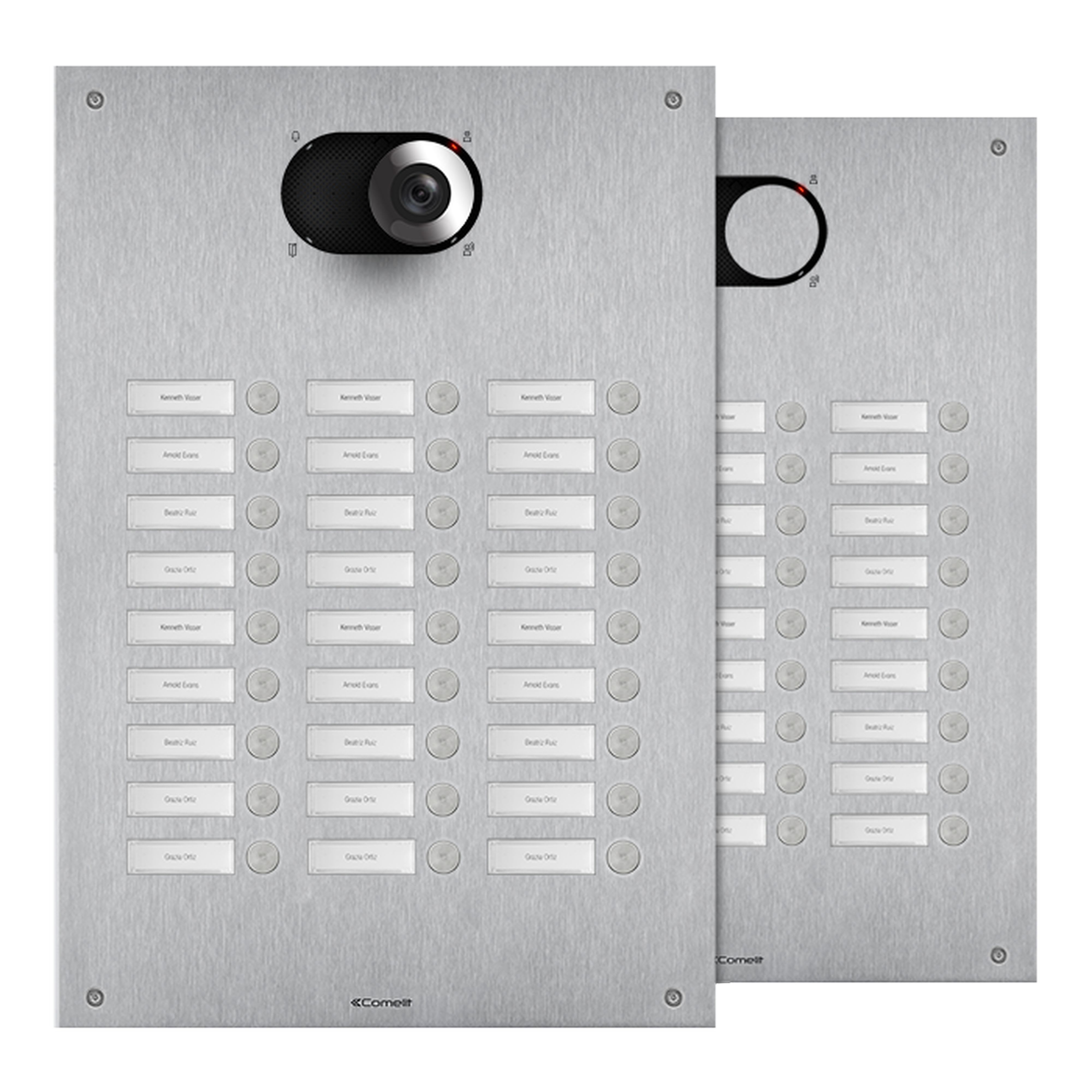 Comelit - Façade Switch inox 27 Boutons - 3 colonnes