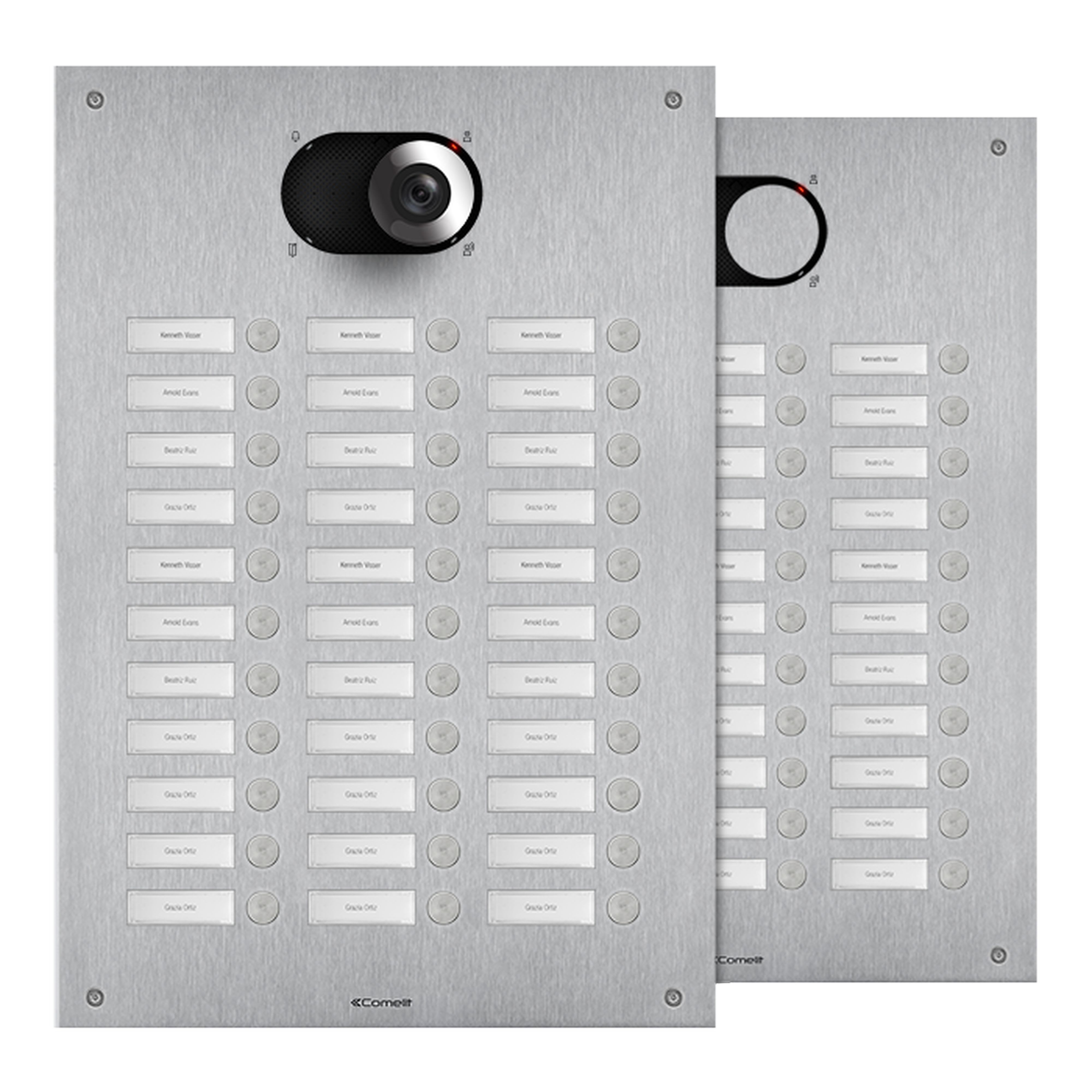 Comelit - Façade Switch inox 33 Boutons - 3 colonnes