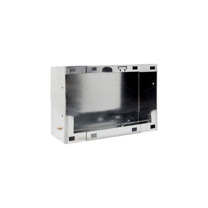Comelit - Série Switch - Boîte encastrée acier 2 colonnes boutons, 190,4x110,5x55 mm