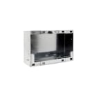 Comelit - Série Switch - Boîte encastrée acier 2 colonnes boutons, 190,4x110,5x55 mm