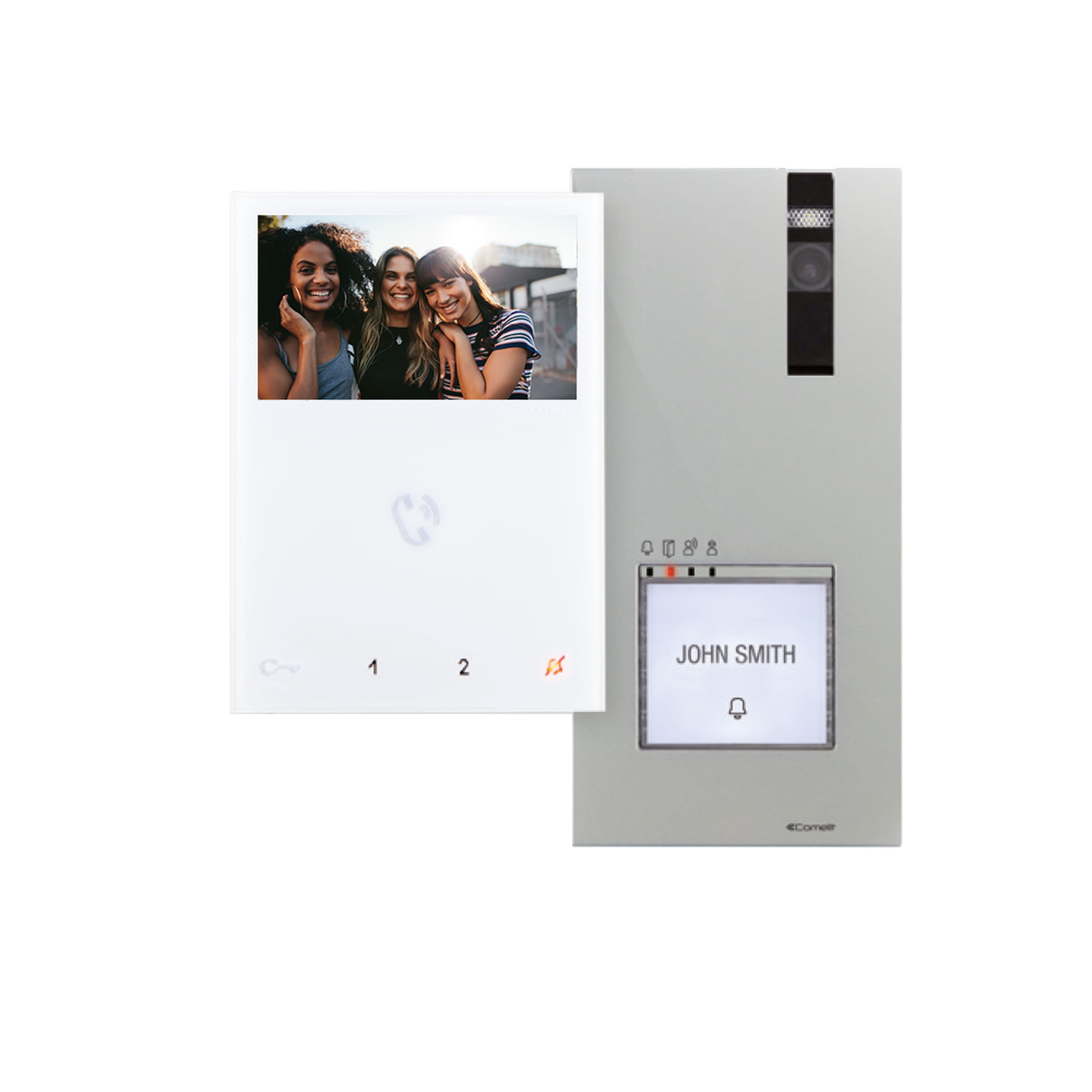 Comelit - KIT QUADRA 2 FILS MONITEUR MINI ML COULEUR