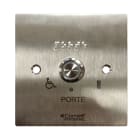 Comelit - Bouton sonore + led monté sur façade inox 100x100 pour pot diam 65