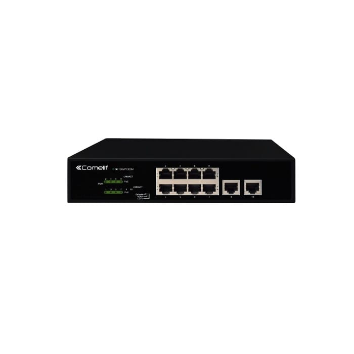 Comelit - série Advance - switch PoE 8 ports 2 uplinks Vidéoprotection