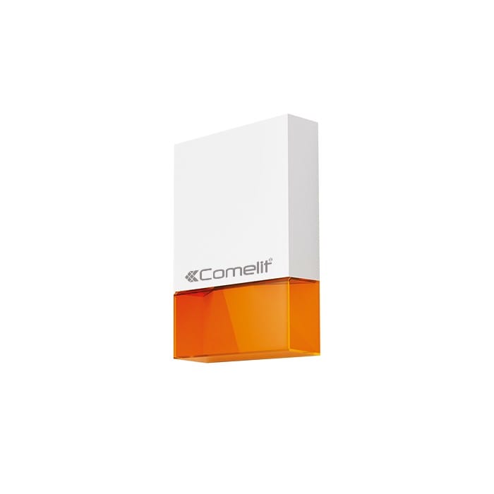 Comelit - Sirène sans fil extérieure blanche, batterie incluse, configurable à distance