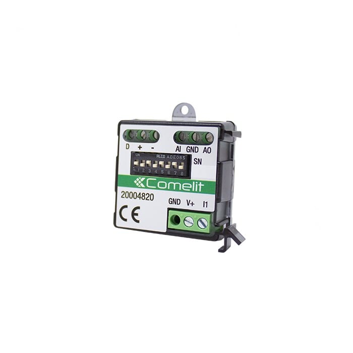 Comelit - Module analogique 1 entrée/1 sortie 0-10V, gestion capteurs et variateur LED