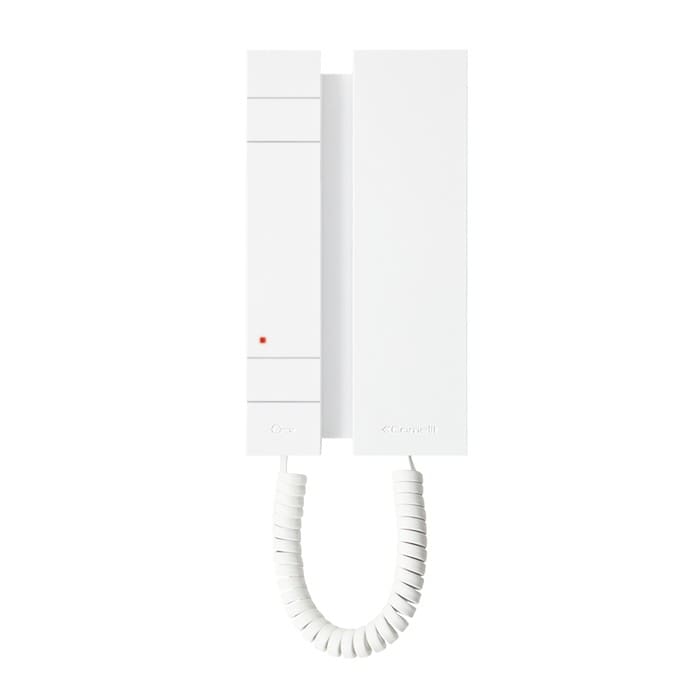 Comelit - Série Mini - Interphone avec combiné, audio Simplebus 2, 2 boutons, borne