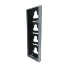 Comelit - Série Ultra - Boîtier mural 4 modules argent RAL9006, saillie 35 mm