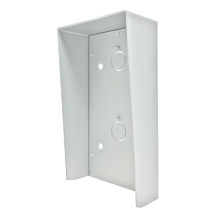 Comelit - Série Ultra - Visor pare-pluie mural 9 modules alu anodisé gris 338x293x57 mm
