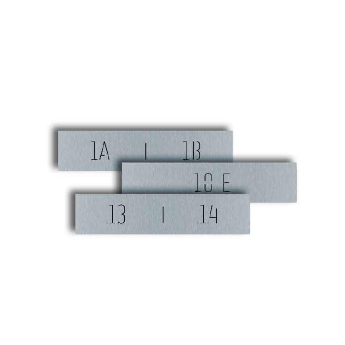 Comelit - Série Ultra - Bouton double métal, plaque 11° gravée rétroéclairée UV