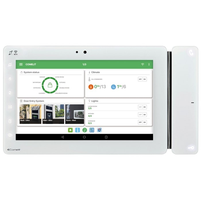 Comelit - Série Maxi Manager - Superviseur 7" Android ViP, PoE, RFID, domotique