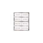 Comelit - 4 Boutons doubles pour Platine CIAO CA2100A