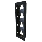 Comelit - Châssis à encastrer 4 modules ULTRA, Noir
