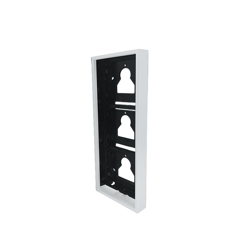 Comelit - Série Ultra White - Boîtier mural 3 modules blanc RAL9016, saillie 35 mm