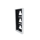 Comelit - Série Ultra White - Boîtier mural 3 modules blanc RAL9016, saillie 35 mm