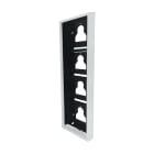 Comelit - Série Ultra White - Boîtier mural 4 modules blanc RAL9016, épaisseur 35 mm