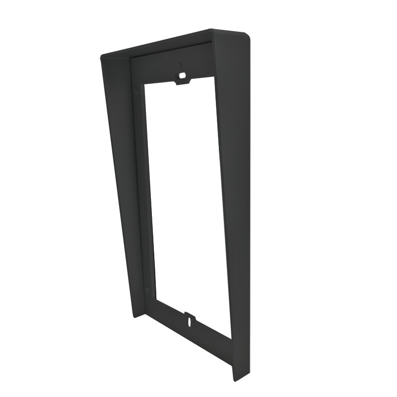 Comelit - Série Ultra Black - Visor encastré 2 modules, aluminium noir RAL9005,