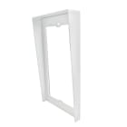 Comelit - Série Ultra White - Visor encastré 2 modules, aluminium blanc RAL9016,